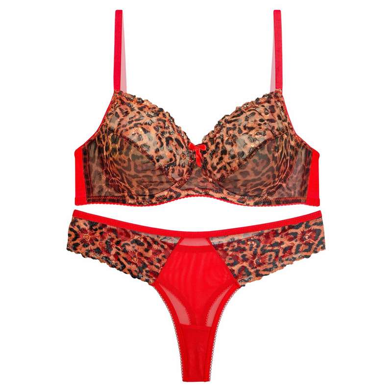 ست شورت و سوتین زنانه نوشه پوش کد 84010 رنگ قرمز