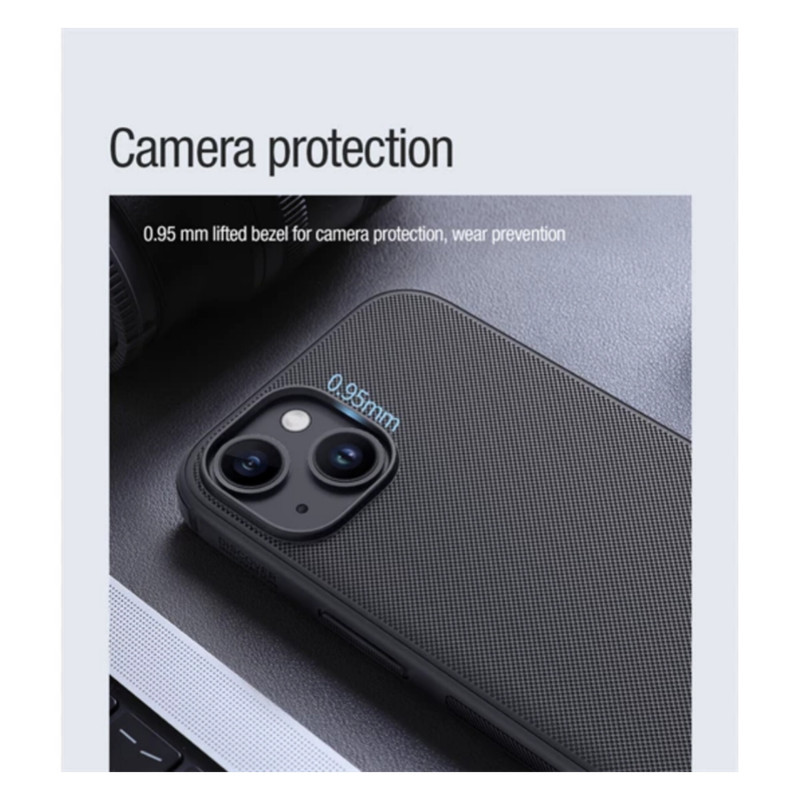 کاور نیلکین مدل Super Frosted Shield Pro مناسب برای گوشی موبایل اپل iPhone 15