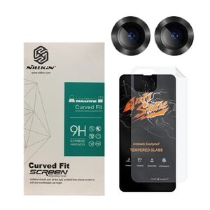 محافظ صفحه نمایش  مدل 2ASN مناسب برای گوشی موبایل اپل iPhone 14 به همراه محافظ پشت گوشی و محافظ لنز دوربین