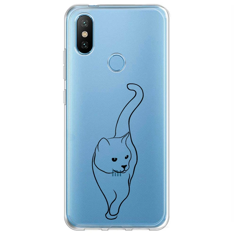کاور مگافون طرح گربه مدل C60-B مناسب برای گوشی موبایل شیائومی Redmi 6 Pro / Mi A2 Lite