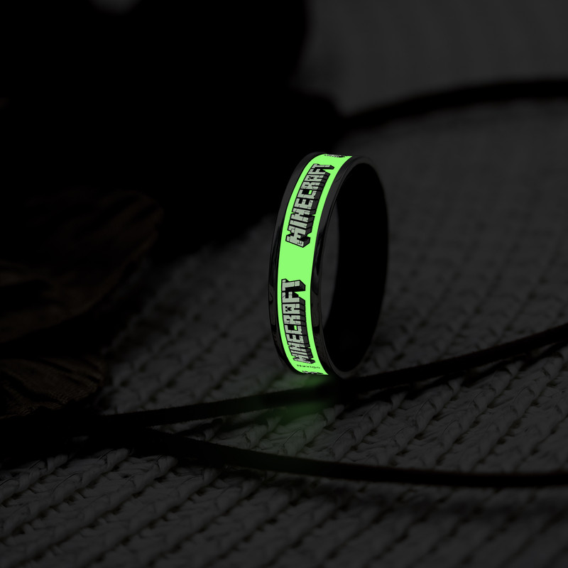 انگشتر ناکسیگو مدل شب تاب طرح Minecraft کد RB15587