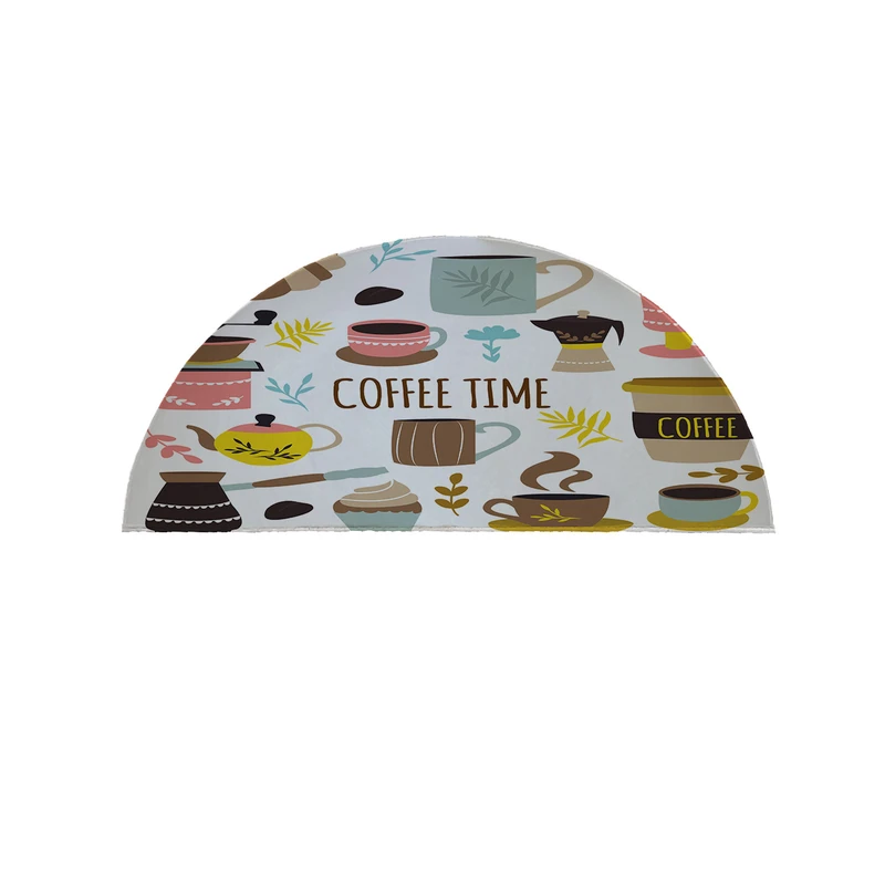  پادری مدل نیم دایره طرح قهوه کد 8769 سایز 90×45 سانتی متر