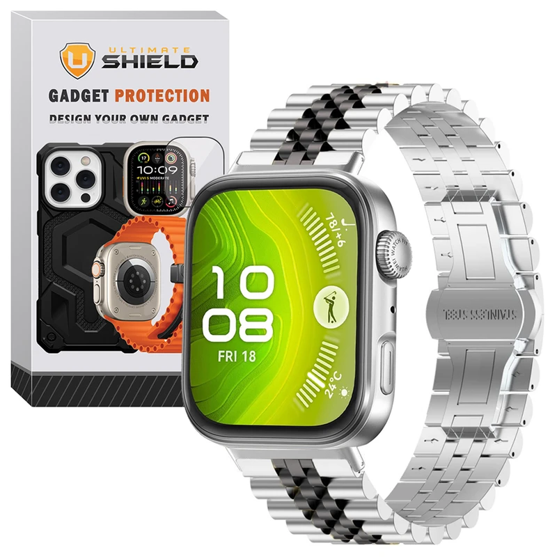 بند آلتیمیت شیلد مدل 5Row SLV2C FT مناسب برای ساعت هوشمند هوآوی FIT 4 Pro 40mm