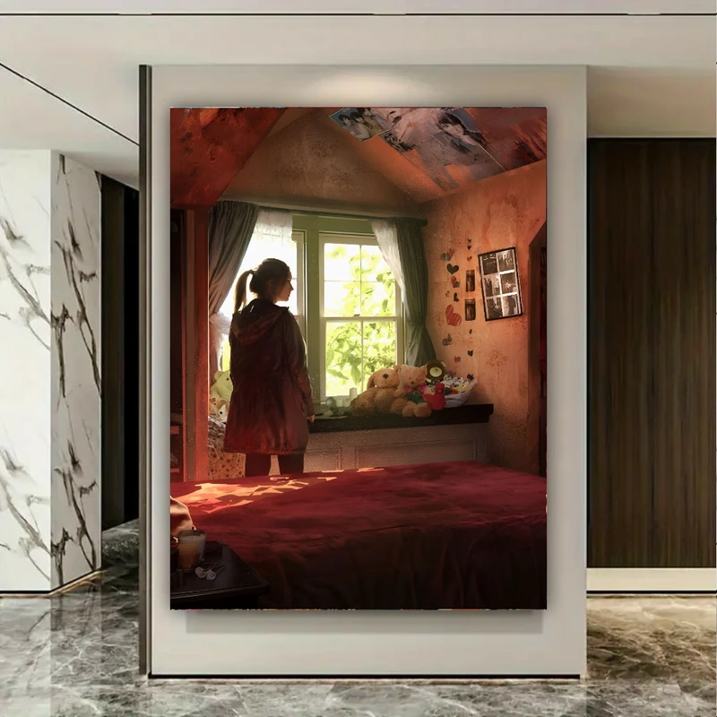 پوستر طرح دختر مدل اتاق خواب کد BK23916