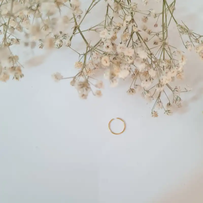 پیرسینگ بینی مدل حلقه ای