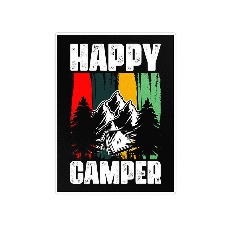     استیکر لپ تاپ ویندی دیزاین طرح camping مدل 1453