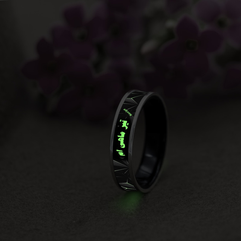 انگشتر ناکسیگو مدل شب تاب طرح تیر ماهی ام کد RB15843