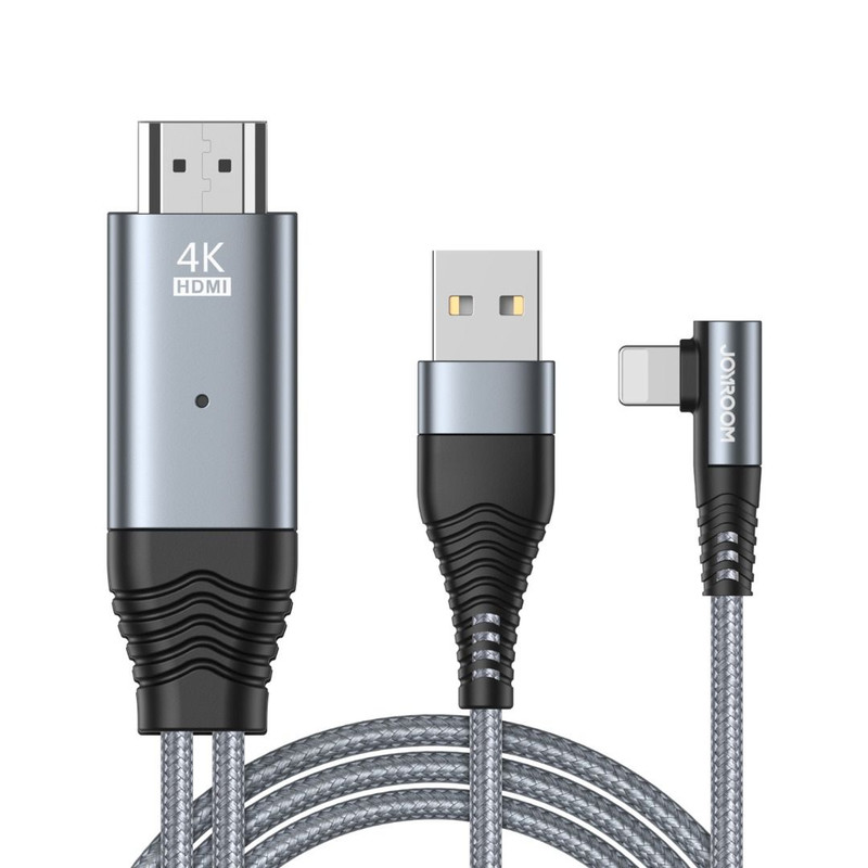کابل تبدیل لایتنینگ به HDMI جوی روم مدل SY35L طول 2 متر