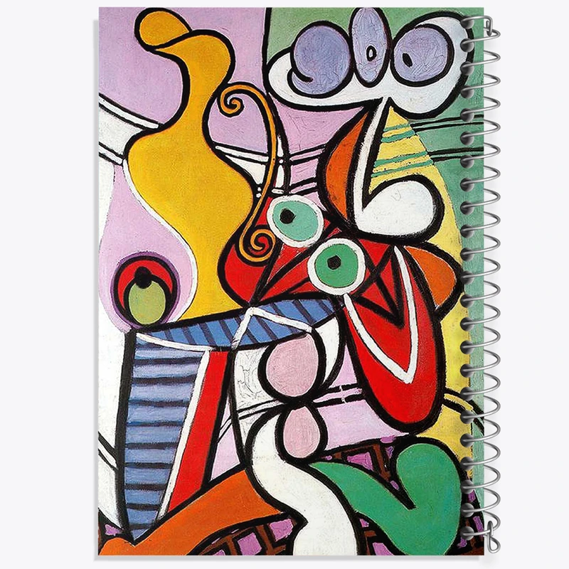 دفتر لیست خرید 50 برگ خندالو طرح طبیعت بی جان پابلو پیکاسو کد 36845