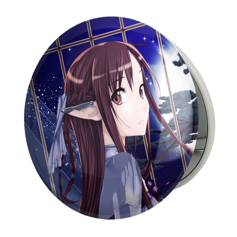 آینه جیبی خندالو طرح آسونا یوکی انیمه هنر شمشیر زنی آنلاین مدل تاشو کد 12087 