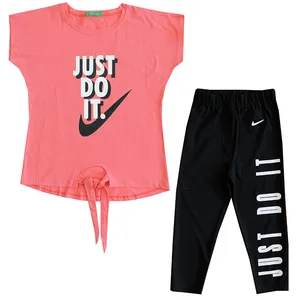 ست تی شرت و شلوارک دخترانه مدل JUST DO IT