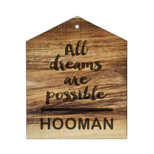 دیوار کوب چوبی مدل اسم هومن