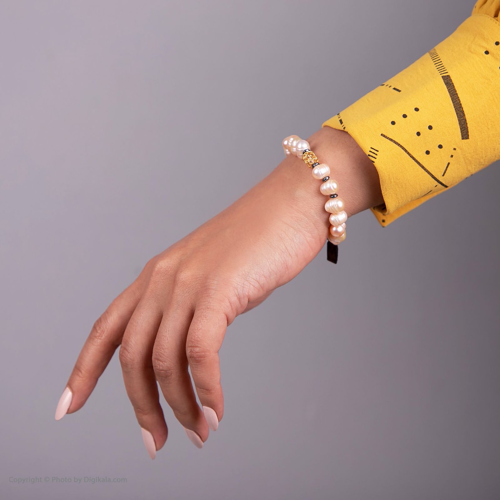 دستبند طلا 18عیار زنانه مانچو مدل bfg096 -  - 7