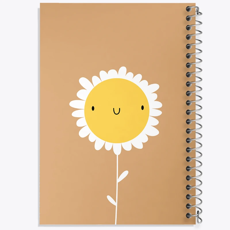 دفتر نقاشی 50 برگ خندالو طرح گل بامزه کد N161