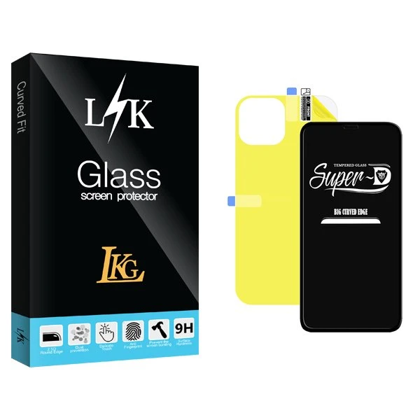 محافظ صفحه نمایش ال کا جی مدل LKK SuperD مناسب برای گوشی موبایل اپل iPhone 12 Pro Max  به همراه محافظ پشت گوشی