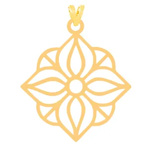 آویز گردنبند طلا 18 عیار زنانه کرابو مدل هندسی Kr31656