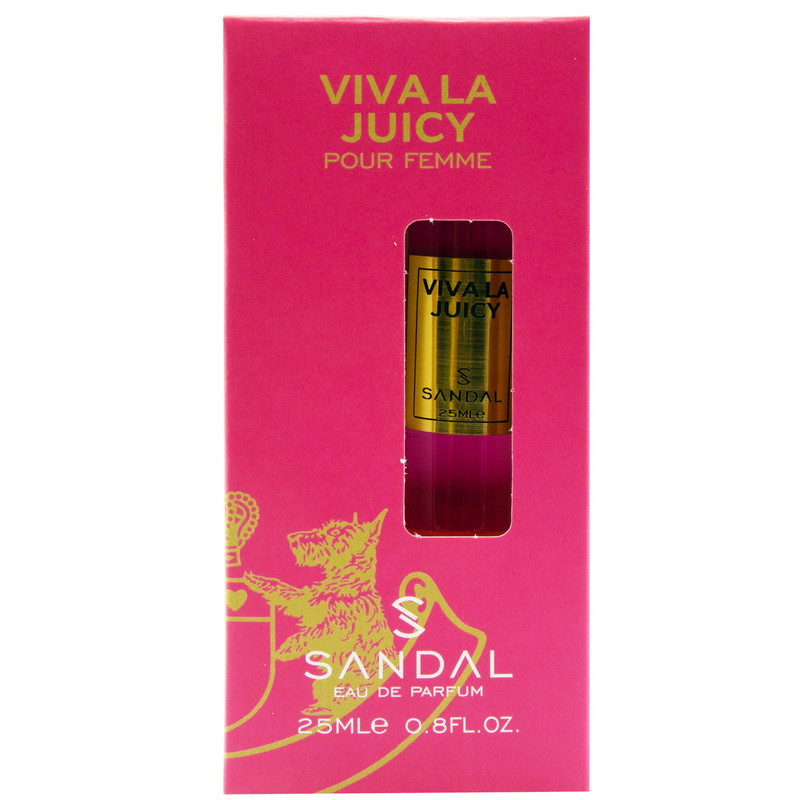 عطر جیبی زنانه صندل مدل VIVALA JUICY حجم 25 میلی لیتر