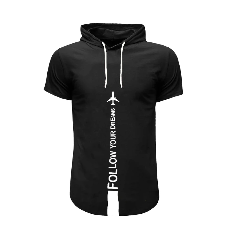 تی شرت کلاه دار مردانه مدل air  کد 12309