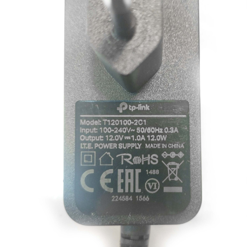 آداپتور 12 ولت 1 آمپر تی پی لینک مدل T120100-2C1