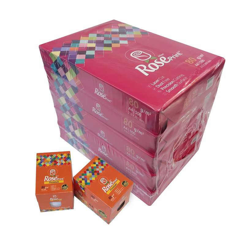 کاغذ A4 رزپرینت کد PG14 به همراه کاغذ یادداشت مجموعه 7 عددی