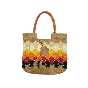 کیف بافتنی مدل ساحلی کد 306