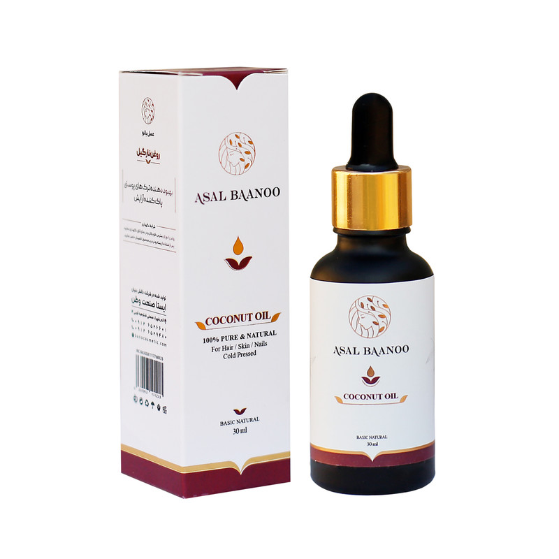 روغن پوست و مو عسل بانو مدل نارگیل حجم 30 میلی لیتر