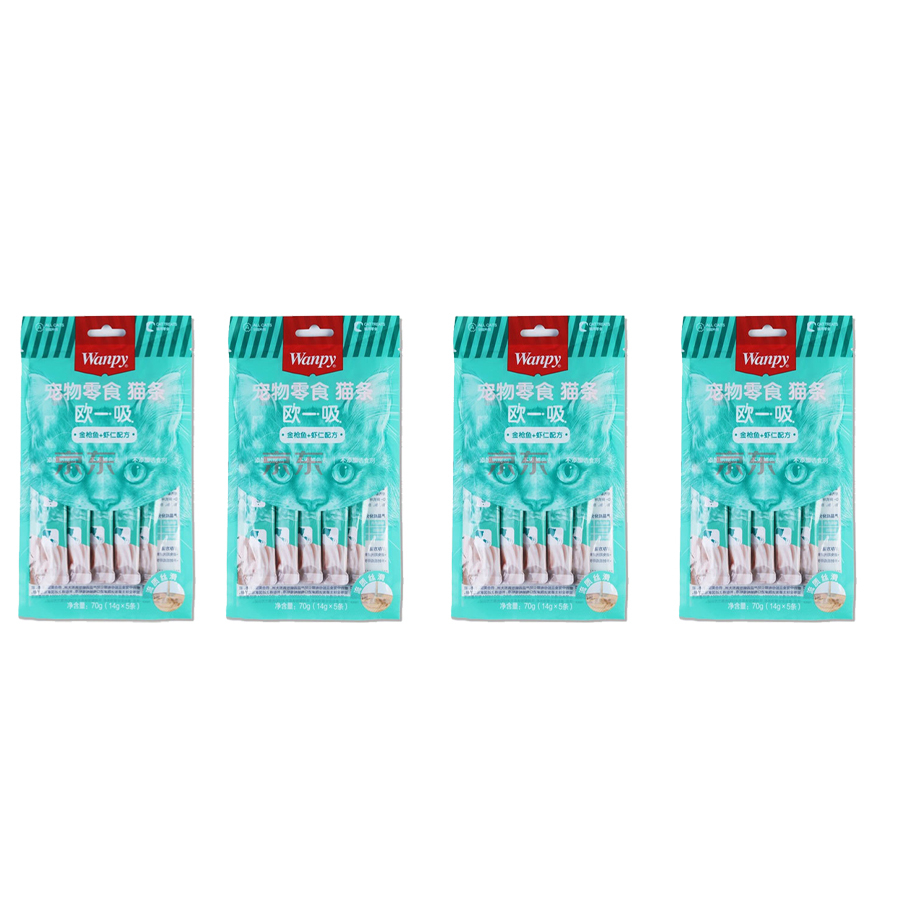 بستنی گربه ونپی مدل تن و میگو وزن 280 گرم 4 بسته 5 عددی