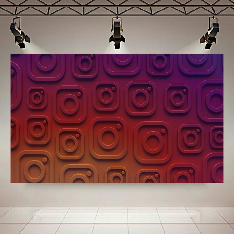  پوستر طرح بک لایت لوگو مدل اینستاگرام کد PD130827