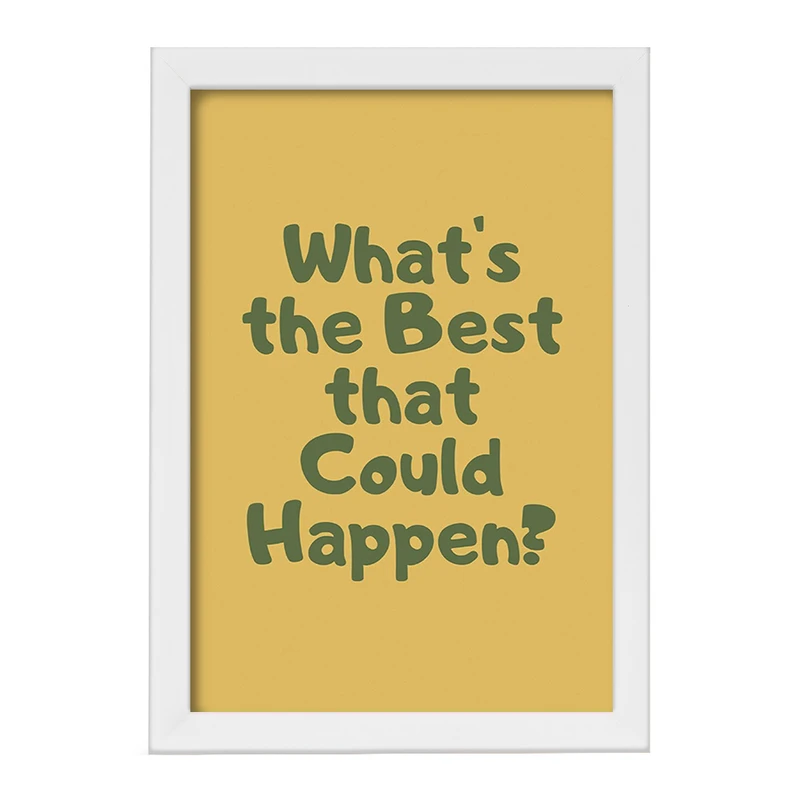 تابلو خندالو مدل What's The Best That Could Happen? کد F11891