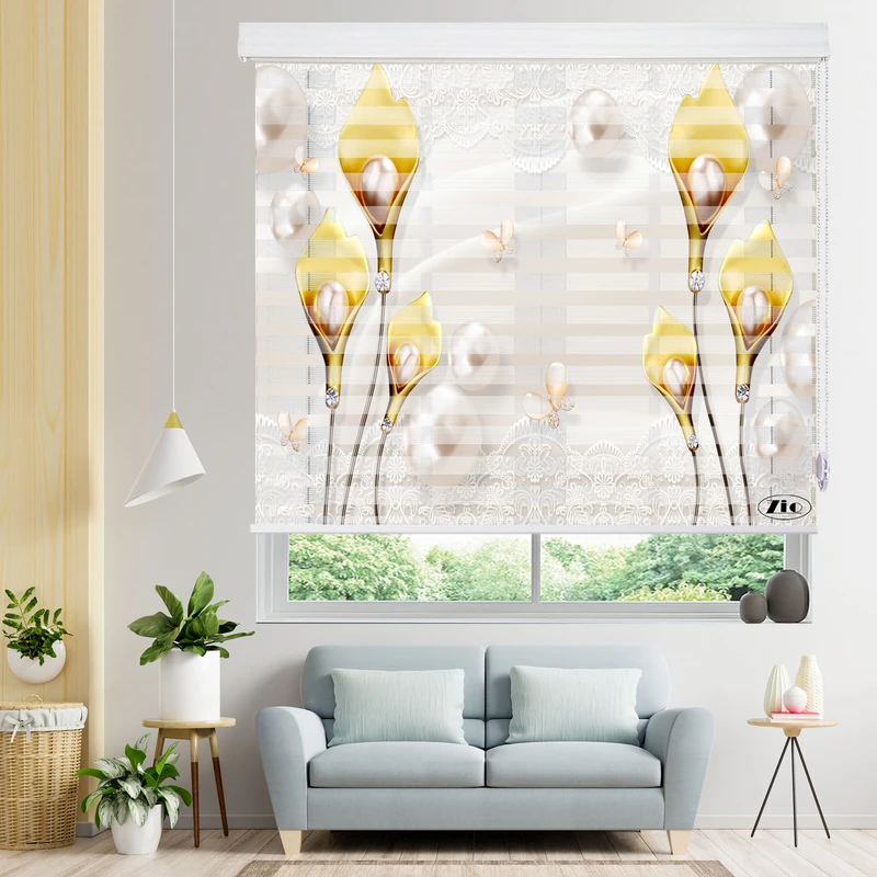 پرده زبرا زیو مدل 3D-1088 سایز 150x200 سانتی متر