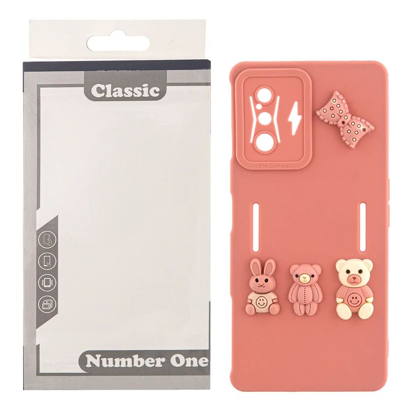 کاور کلاسیک مدل عروسکی طرح خرس کد KHO.465 مناسب برای گوشی موبایل شیائومی REDMI POCO F4 GT