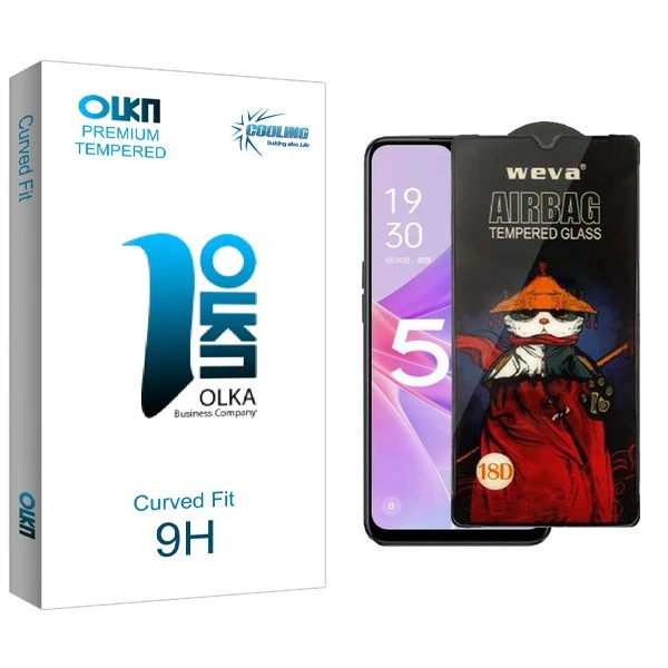 محافظ صفحه نمایش کولینگ مدل Olka Airbag مناسب برای گوشی موبایل اوپو A1x