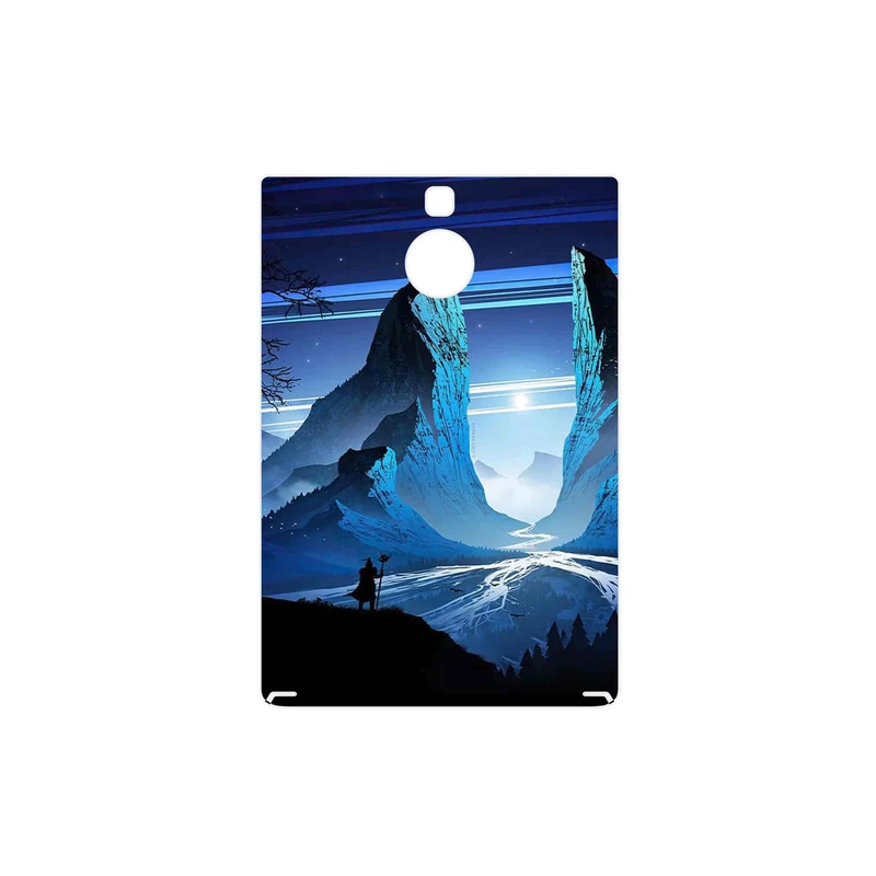برچسب پوششی ماهوت مدل Blue Mountains Digital Art مناسب برای گوشی موبایل بلک بری Passport Silver Edition
