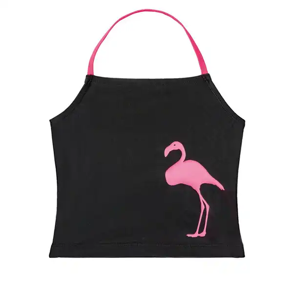 مایو دخترانه پیپرتس مدل فلامینگو