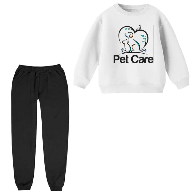 ست سویشرت و شلوار راحتی بچگانه مدل پت کد 4 