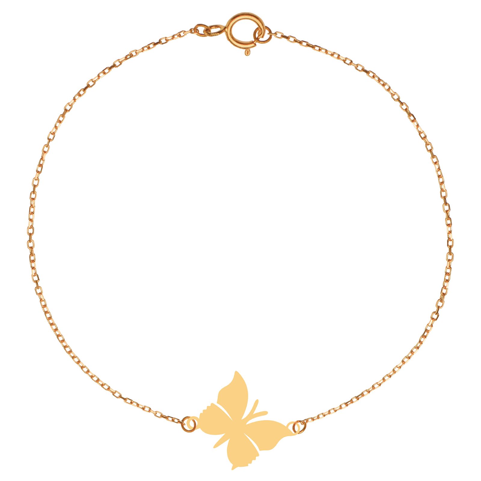 پابند طلا 18 عیار زنانه کرابو طرح پروانه مدل Kr2054 -  - 1