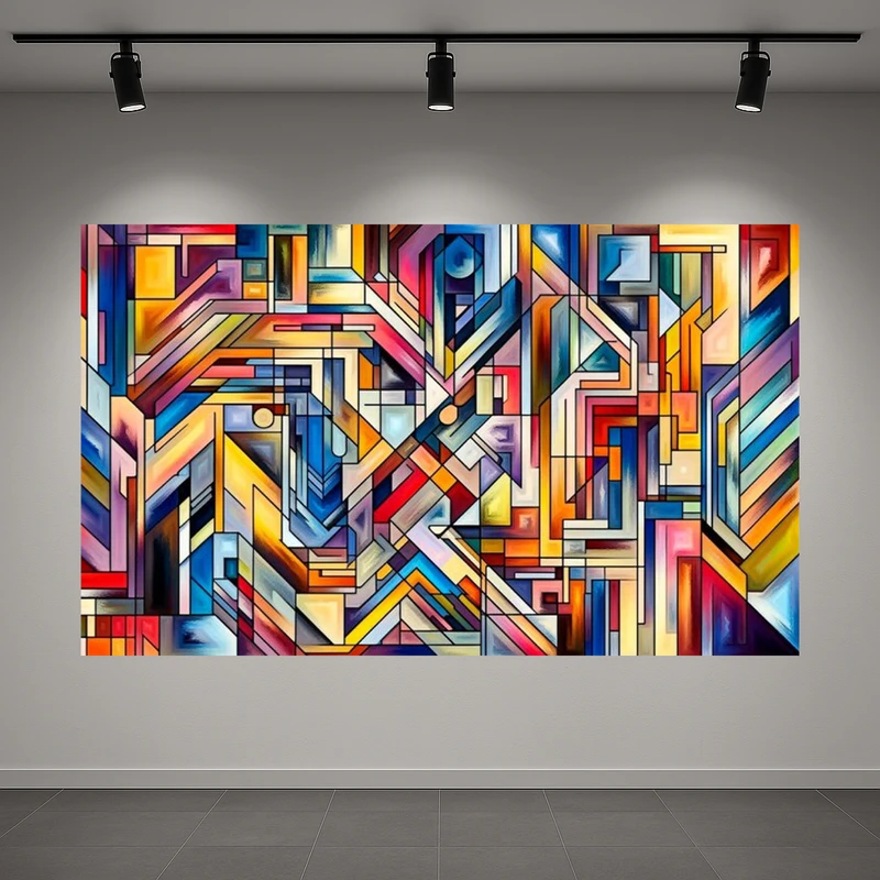 پوستر طرح انتزاعی مدل رنگارنگ کد AR3060648