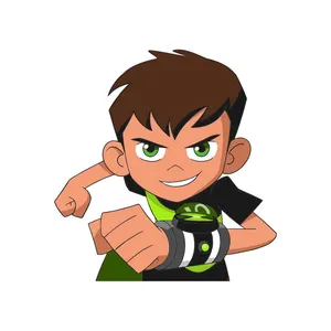 استیکر چوبی کودک مدل بن تن کد 001