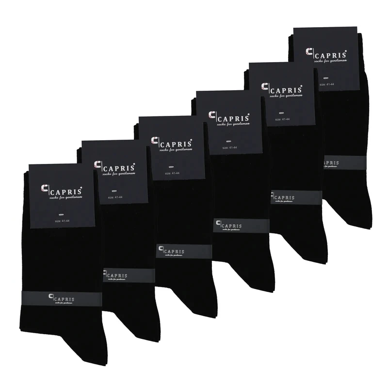 جوراب ساقدار مردانه کاپریس مدل ساده بسته 6 عددی