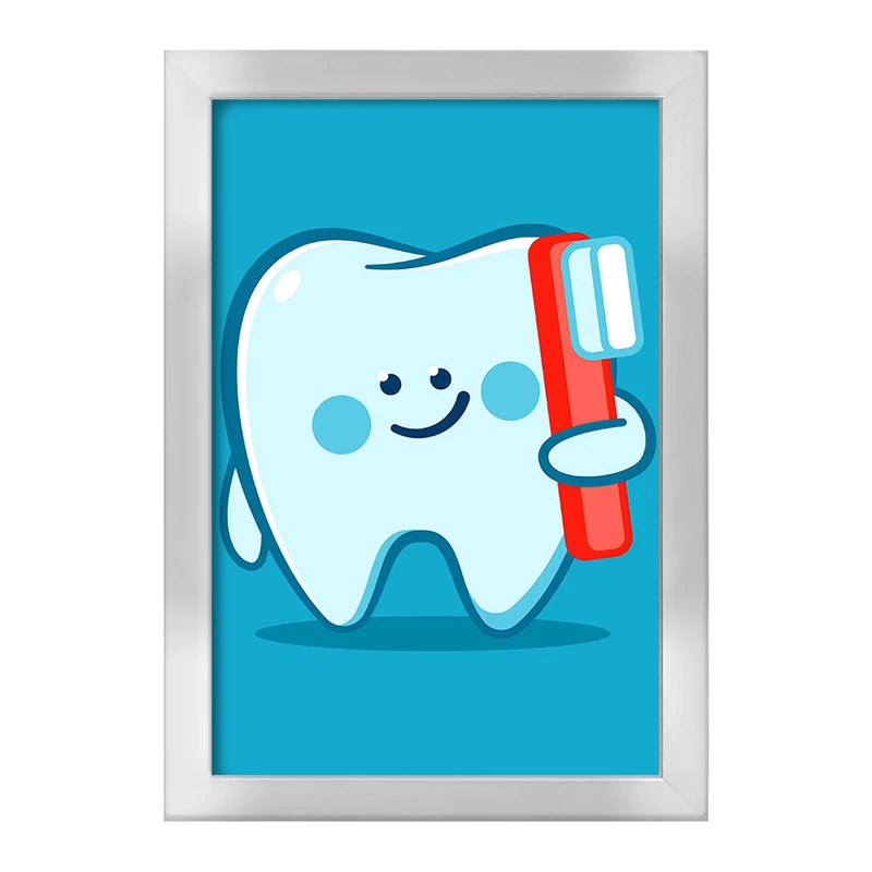 تابلو خندالو طرح دندان و دندان پزشکی کودکانه کد 36767