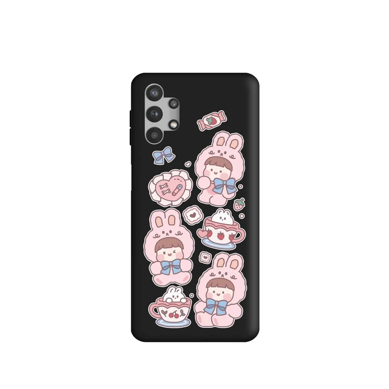 کاور طرح دختر کیوت کد m745 مناسب برای گوشی موبایل سامسونگ Galaxy A32 5G / M32 5G / A13 4G