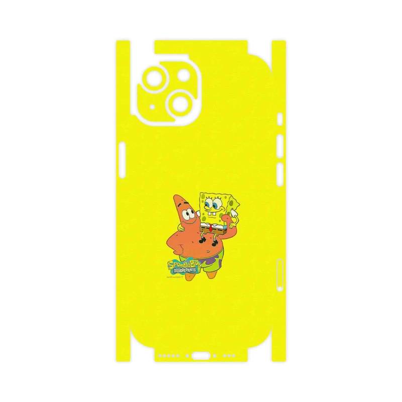 برچسب پوششی ماهوت مدل SpongeBob SquarePants-FullSkin مناسب برای گوشی موبایل اپل iPhone 15