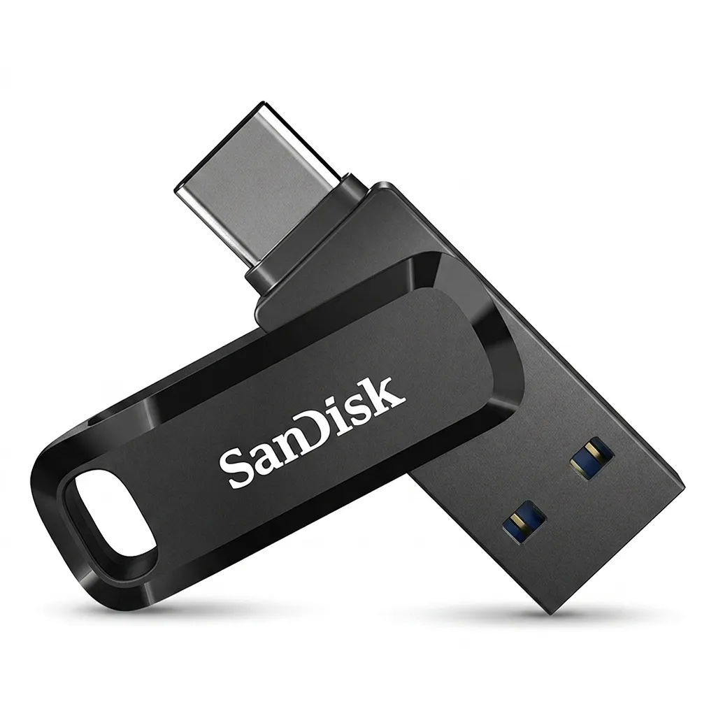 فلش مموری سن دیسک Ultra Dual Drive Go ظرفیت 256 گیگابایت با درگاه USB Type-C مقاوم در برابر خش، شوک، لرزش و گرد و غبار