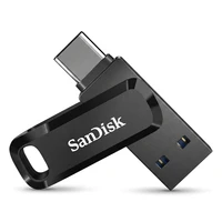 فلش مموری سن دیسک Ultra Dual Drive Go ظرفیت 256 گیگابایت با درگاه USB Type-C مقاوم در برابر خش، شوک، لرزش و گرد و غبار