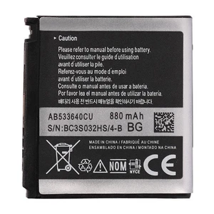 باتری موبایل مدل AB533640CU ظرفیت 880 میلی آمپرساعت مناسب برای گوشی موبایل سامسونگ S3600
