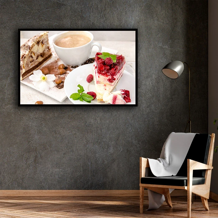 تابلو نوری بکلیت طرح کافه و کیک مدل B-D1822