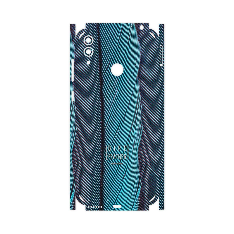 برچسب پوششی ماهوت مدل Turquoise feathers-FullSkin مناسب برای گوشی موبایل آنر 8C