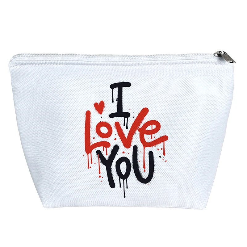کیف لوازم آرایش دخترانه خندالو مدل I Love You کد 2984