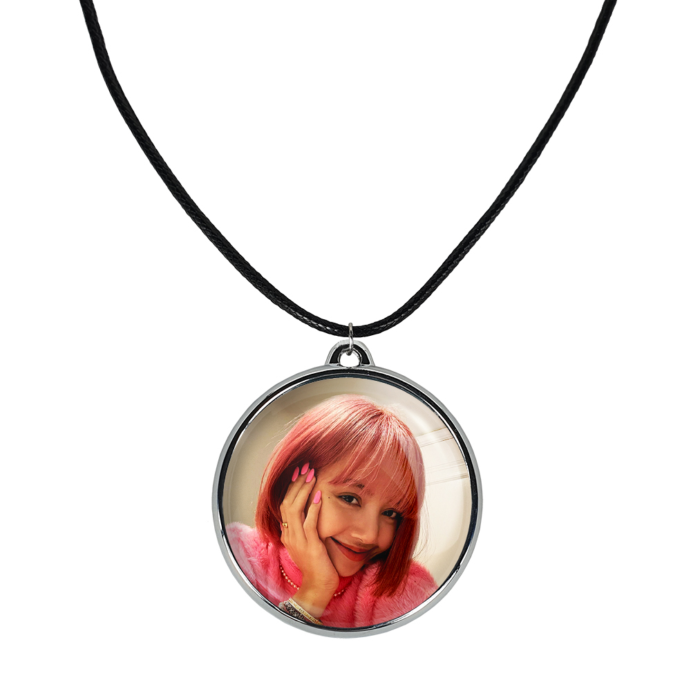 گردنبند خندالو مدل لیسا بلک پینک کد 1427114264