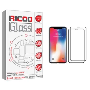 ricoo +HD Screen Protector For Apple iPhone X Pack Of 2